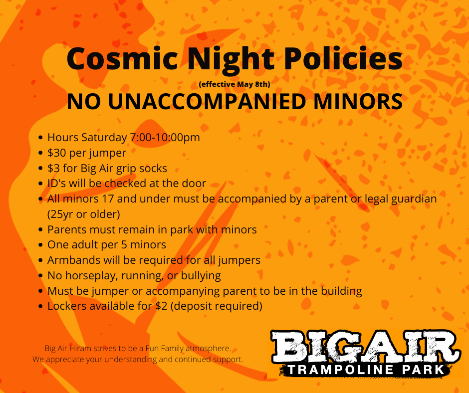 Cosmic night policies FB